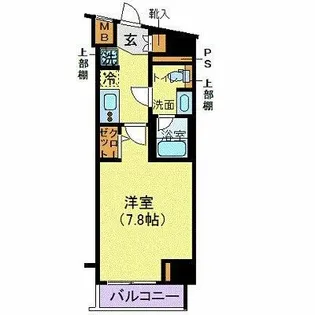 メイクスデザイン門前仲町II【4階】の間取り