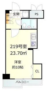 カーサ大島【2階】の間取り