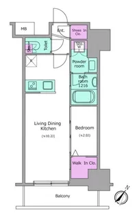 アーバネックス日本橋茅場町【3階】の間取り