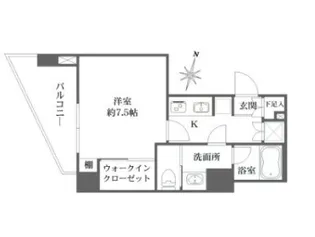 WHARF森下【4階】の間取り
