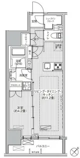 サンウッド東日本橋フラッツ【3階】の間取り