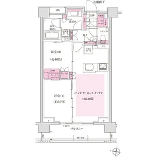 ディームス東陽町【4階】の間取り