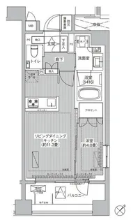 イニシア築地レジデンス【7階】の間取り