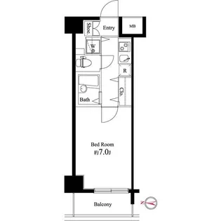 SQUARE潮見【6階】の間取り