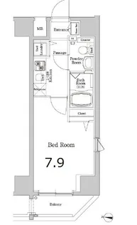 XEBEC木場【11階】の間取り