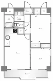 キャッスルマンション両国B号館【7階】の間取り