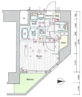 スカイコートプライム亀戸【8階】の間取り