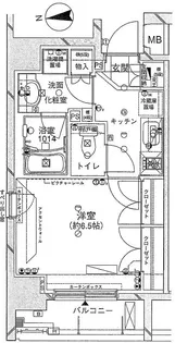 ナビウスプレリア東日本橋【2階】の間取り