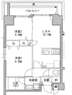 S−RESIDENCE押上Clair【8階】の間取り