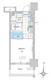 ルフォンプログレ清澄白河プレミア【11階】の間取り