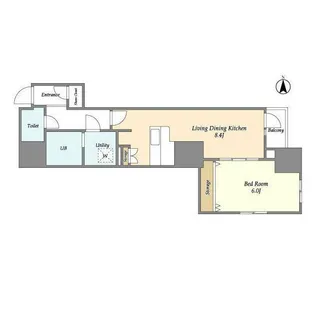 プレール・ドゥーク錦糸公園前【5階】の間取り