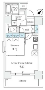 サンライズ茅場町【2階】の間取り