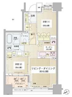 パークホームズ清澄白河【2階】の間取り