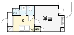ラフィネ東銀座【4階】の間取り