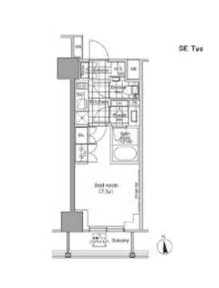 パークハビオ門前仲町【8階】の間取り