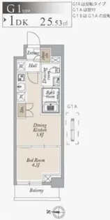オーキッドレジデンス住吉【4階】の間取り