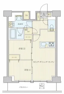 リビオメゾン南砂町【14階】の間取り