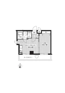 コモード寺山【6階】の間取り