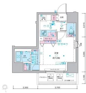 ジェノヴィア南砂町スカイガーデン【9階】の間取り