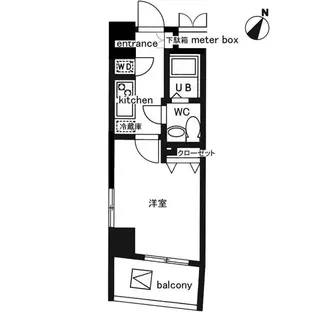 レジディア日本橋人形町II【2階】の間取り
