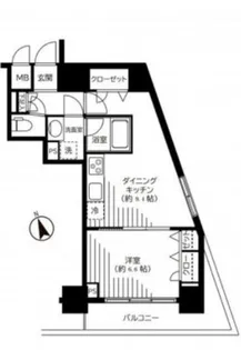 銀座レジデンス伍番館【10階】の間取り