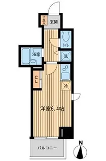 ジョイシティ住吉II【6階】の間取り