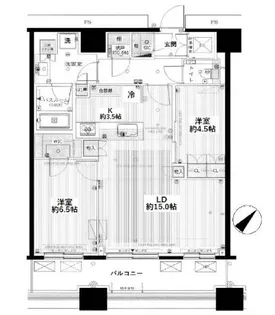勝どきザ・タワー【42階】の間取り