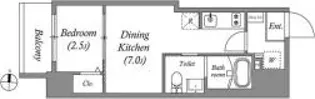 PrimalKinshichoII【5階】の間取り
