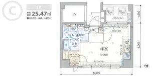 リヴシティ両国弐番館【6階】の間取り