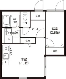 レピュア亀戸レジデンス【4階】の間取り