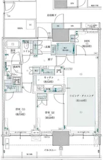 BAYS TOWER&GARDEN【27階】の間取り