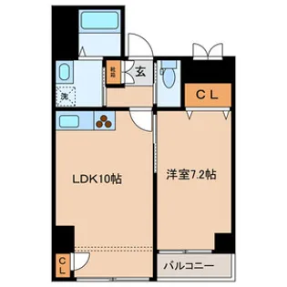ARTERE東日本橋【6階】の間取り