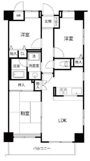 グリーンコート【7階】の間取り