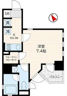 パークプレミア門前仲町【8階】の間取り