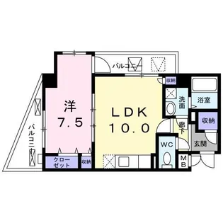 リバティーズSAGA.I【4階】の間取り