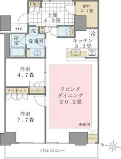 Brillia ist 東雲キャナルコート【5階】の間取り
