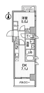 ALTERNA錦糸町【2階】の間取り