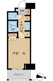 エコロジー東陽町プロセンチュリー【7階】の間取り