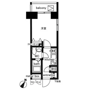 レジディア日本橋人形町II【8階】の間取り