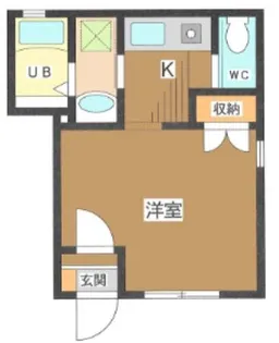 フラットWEST【1階】の間取り