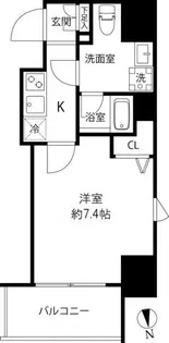 プレール・ドゥーク浅草橋【13階】の間取り