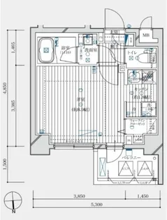 ライズコート木場ステーションフロント【8階】の間取り
