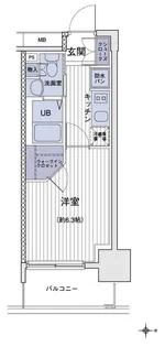 エスティメゾン大島【4階】の間取り