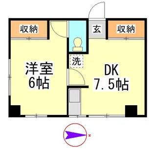 常盤マンション【2階】の間取り
