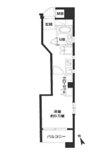 カスタリア新富町IV【11階】の間取り