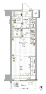 THE PREMIUM CUBE G潮見【9階】の間取り