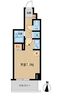 ジョイシティ住吉II【2階】の間取り