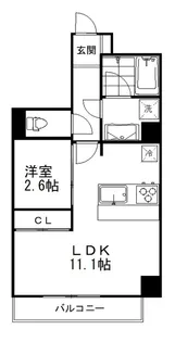 DeLCCS菊川【6階】の間取り