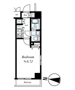 Rising place 錦糸町【1階】の間取り