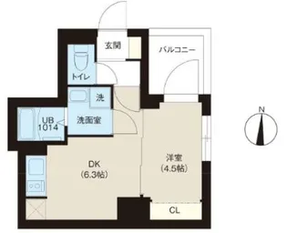 ALATO錦糸町SOUTH【5階】の間取り